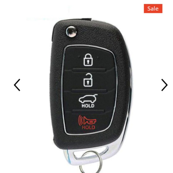 2013-2016 Hyundai Santa Fe / 4-Button Flip Key Remote / PN: 95430-4Z101 / TQ8-RKE-3F04 (AFTERMARKET) 315 MHz