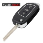 433MHz ID46 Chip P/N: 95430-1RAA1 Replacemen 3 Button Remote Car Key Fob for Hyundai IX35 Tuscon Accent Creta Sonata i20