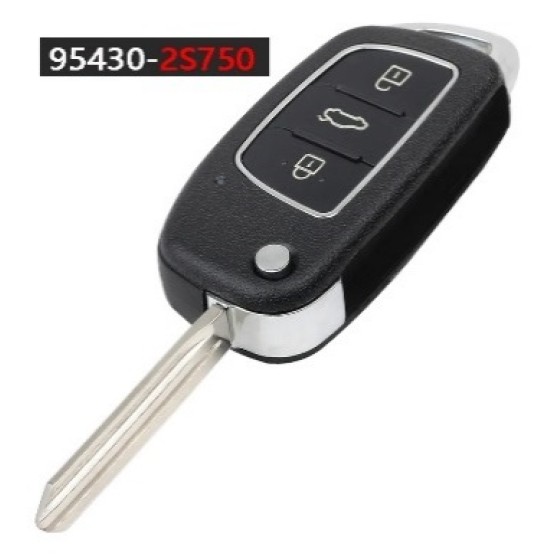 433MHz ID46 Chip P/N: 95430-1RAA1 Replacemen 3 Button Remote Car Key Fob for Hyundai IX35 Tuscon Accent Creta Sonata i20