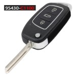 433MHz ID46 Chip P/N: 95430-1RAA1 Replacemen 3 Button Remote Car Key Fob for Hyundai IX35 Tuscon Accent Creta Sonata i20