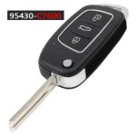 433MHz ID46 Chip P/N: 95430-1RAA1 Replacemen 3 Button Remote Car Key Fob for Hyundai IX35 Tuscon Accent Creta Sonata i20