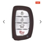 2015-2017 Hyundai Sonata / 4-Button Smart Key / PN: 95440-C1001 / CQOFD00120 (AFTERMARKET)434 MHz Chip: 8A (No logo)
