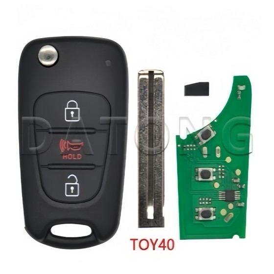 Hyundai 3 Buttons ID46 Chip 433MHZ