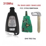 Hyundai Veracruz SY5AVISMKFNA04 95440-3J600 / 95440-3J500 ID46 Chip 315/433 Mhz