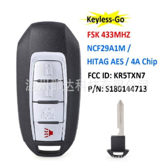 Car Remote Control Key S180144708 FCCID KR5TXN7 4A Chip 433 FSK (SUV/Sedan)