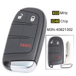 2+1 BT 433MHz ID46 Chip M3N-40821302 Blade Y159 (No logo/Chrysler logo/Dodge logo/Jeep logo)