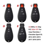 FCC GQ4-53T PCF7961M 4A Chip for Jeep Cherokee 433MHz(No logo/With logo)