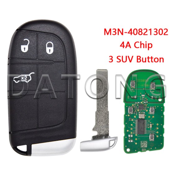 433MHz 4A Chip M3N-40821302 Jeep Compass/Jeep Renegade SIP22 (No logo/With logo)