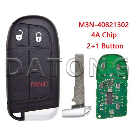 433MHz 4A Chip M3N-40821302 Jeep Compass/Jeep Renegade SIP22 (No logo/With logo)