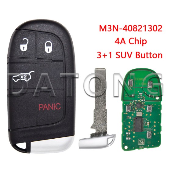 433MHz 4A Chip M3N-40821302 Jeep Compass/Jeep Renegade SIP22 (No logo/With logo)