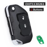 433MHz PCF7939M 4A FCC ID: OHT1130261 68416784AA Keyless Go Smart Remote Key Fob(No logo/With logo)