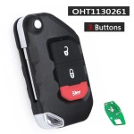 433MHz PCF7939M 4A FCC ID: OHT1130261 68416784AA Keyless Go Smart Remote Key Fob(No logo/With logo)