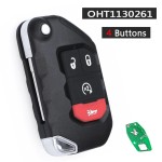 433MHz PCF7939M 4A FCC ID: OHT1130261 68416784AA Keyless Go Smart Remote Key Fob(No logo/With logo)