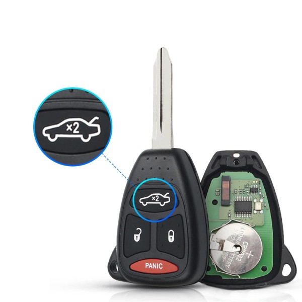 3+1 Buttons 315Mhz KOBDT04A Remote Car Key (No logo/Chrysler logo/Dodge logo/Jeep logo)