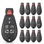 2+1/3+1/4+1/5+1/6+1 Buttons Smart Car Key Shell(No logo/Chrysler logo/Dodge logo/Jeep logo)