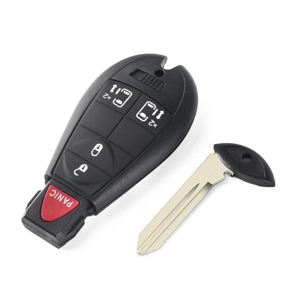 2+1/3+1/4+1/5+1/6+1 Buttons Smart Car Key Shell(No logo/Chrysler logo/Dodge logo/Jeep logo)