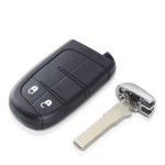 Jeep 2 Buttons Smart Remote Key Shell(No logo/With logo)