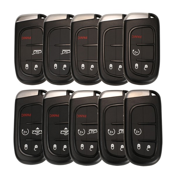 Jeep 2/2+1/3/3+1/4/4+1 BTN Smart key shell(No logo/With logo)