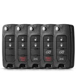 2/2+1/3/3+1/4 Buttons For Jeep Renegade SIP22 Blade(No logo/With logo)