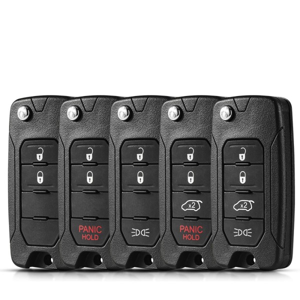 2/2+1/3/3+1/4 Buttons For Jeep Renegade SIP22 Blade(No logo/With logo)