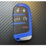 4+1 Buttons Trunk smart key shell (Blue)