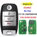 Kia Soul 2014-2016 4 button SUV Keyless Go 8A Chip 433Mhz FCC CQOFN00100 95440-B2200(No logo/With logo)