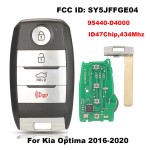 Kia Optima 4Buttons ID47Chip 434Mhz Smart Key SY5JFFGE04 95440-D4000(No logo/With logo)