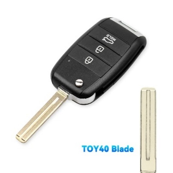 2/3/3+1 Buttons Flip Remote Key Case