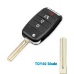 2/3/3+1 Buttons Flip Remote Key Case