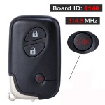 Lexus Smart Key 2/2+1/3/3+1 Buttons 314.3 Mhz PN: 89904-30270 / HYQ14AAB (0140 Board)(No logo/With logo)
