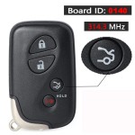 Lexus Smart Key 2/2+1/3/3+1 Buttons 314.3 Mhz PN: 89904-30270 / HYQ14AAB (0140 Board)(No logo/With logo)