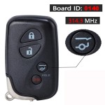 Lexus Smart Key 2/2+1/3/3+1 Buttons 314.3 Mhz PN: 89904-30270 / HYQ14AAB (0140 Board)(No logo/With logo)
