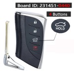 3/3+1 Buttons Smart Card 314.3MHz HYQ14FBF Board: 231451-0440(No logo/With logo)