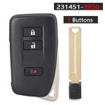 Lexus 2+1/3+1 Buttons 314.3 MHz FCC ID: HYQ14FLB 231451-3950 'G' Board(No logo/With logo)
