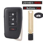 Lexus 2+1/3+1 Buttons 314.3 MHz FCC ID: HYQ14FLB 231451-3950 'G' Board(No logo/With logo)