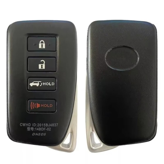 2013-2020 Lexus / 4-Button 314.3Mhz Smart-Key / PN: 89904-06170 / HYQ14FBA (G Board 0020)(No logo/With logo)