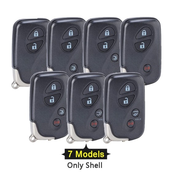 Lexus 2/3 Buttons A blade smart key shell(No logo/With logo)