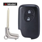 Lexus 2/3 Buttons B blade smart key shell(No logo/With logo)