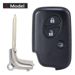 Lexus 2/3 Buttons B blade smart key shell(No logo/With logo)