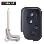 Lexus 2/3 Buttons B blade smart key shell(No logo/With logo)