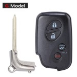 Lexus 2/3 Buttons B blade smart key shell(No logo/With logo)