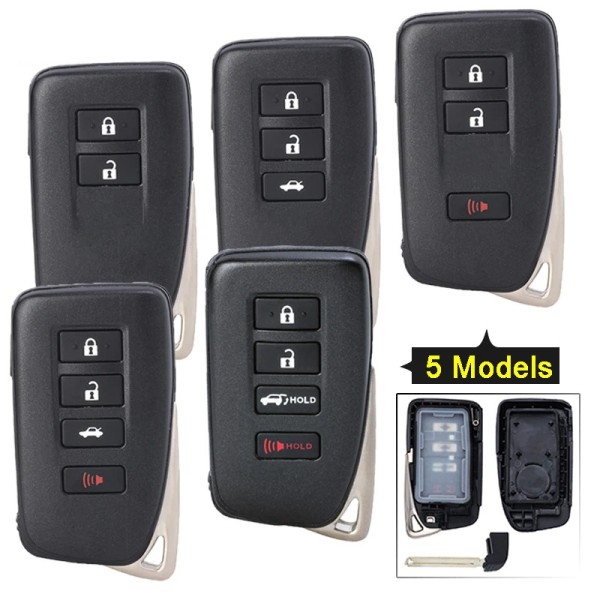 Lexus 2/2+1/3/3+1 Buttons smart key shell(No logo/With logo)