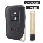 Lexus 2/2+1/3/3+1 Buttons smart key shell(No logo/With logo)