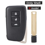Lexus 2/2+1/3/3+1 Buttons smart key shell(No logo/With logo)