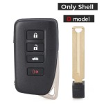 Lexus 2/2+1/3/3+1 Buttons smart key shell(No logo/With logo)