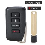 Lexus 2/2+1/3/3+1 Buttons smart key shell(No logo/With logo)