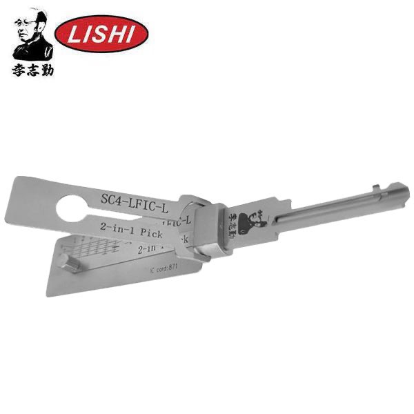 SC4 / 6-Pin / Schlage Keyway Tool / 2-In-1 Pick & Decoder / Large Format Interchangeable Core / Left Hand / AG
