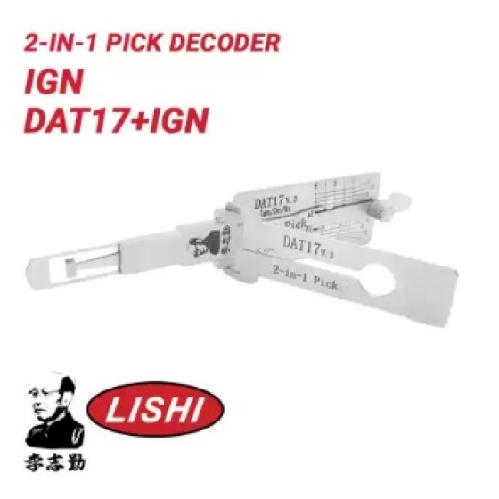 Original Lishi DAT17 V.3 For Subaru 8-Cuts 2-in-1 Pick Decoder
