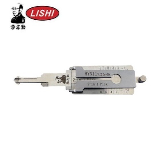 LISHI - HYN11 (HYN6) / 8-Cut / 2-in-1 Pick & Decoder / DR & BT