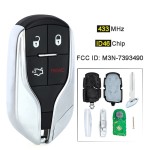434MHz ID46 chip FCC ID: M3N-7393490 5923335AG 5 Buttons Smart Remote Key Fob